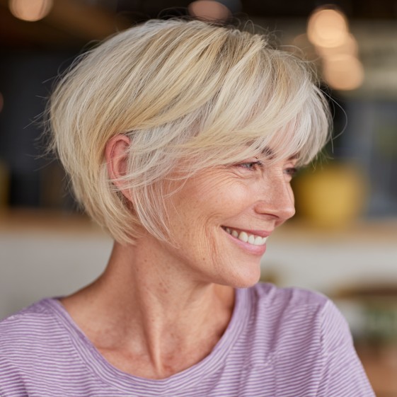 Modern Textured Crop Bob with Soft Layers