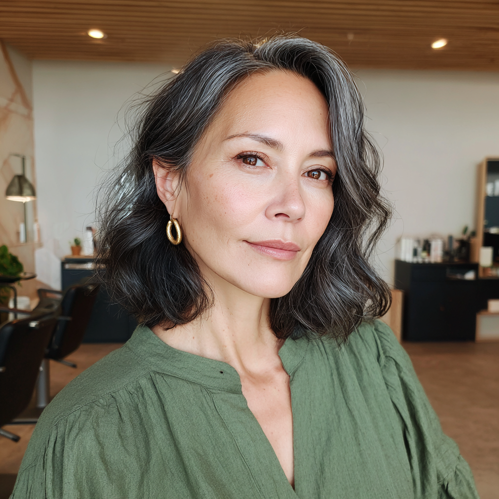 Modern Textured Ripple Bob with Soft Movement