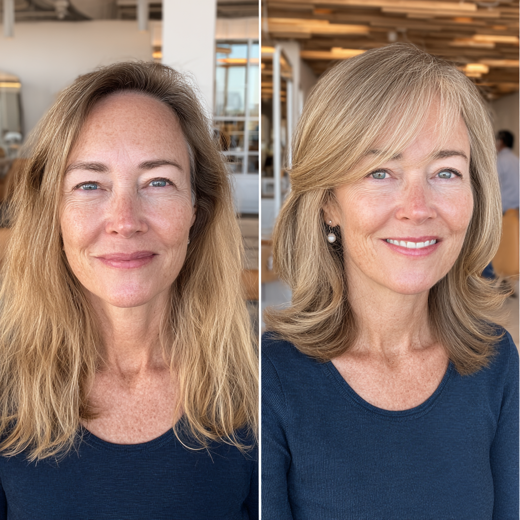 Refined Shoulder-Length Cut with Gentle Layers