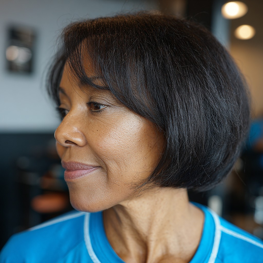 Sleek A-Line Bob with Subtle Layers