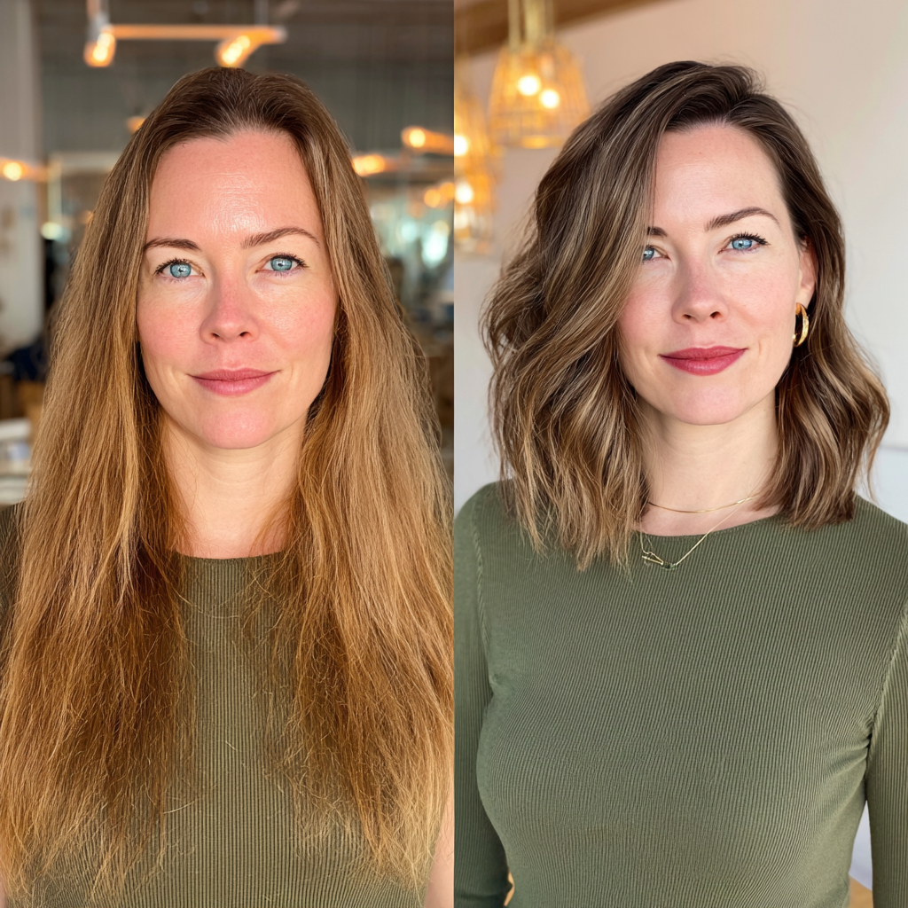 Textured Loose Ripple Bob with Natural Waves