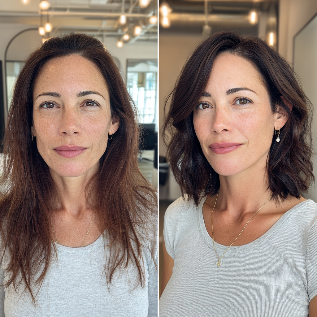 Textured Ripple Bob with Subtle Waves