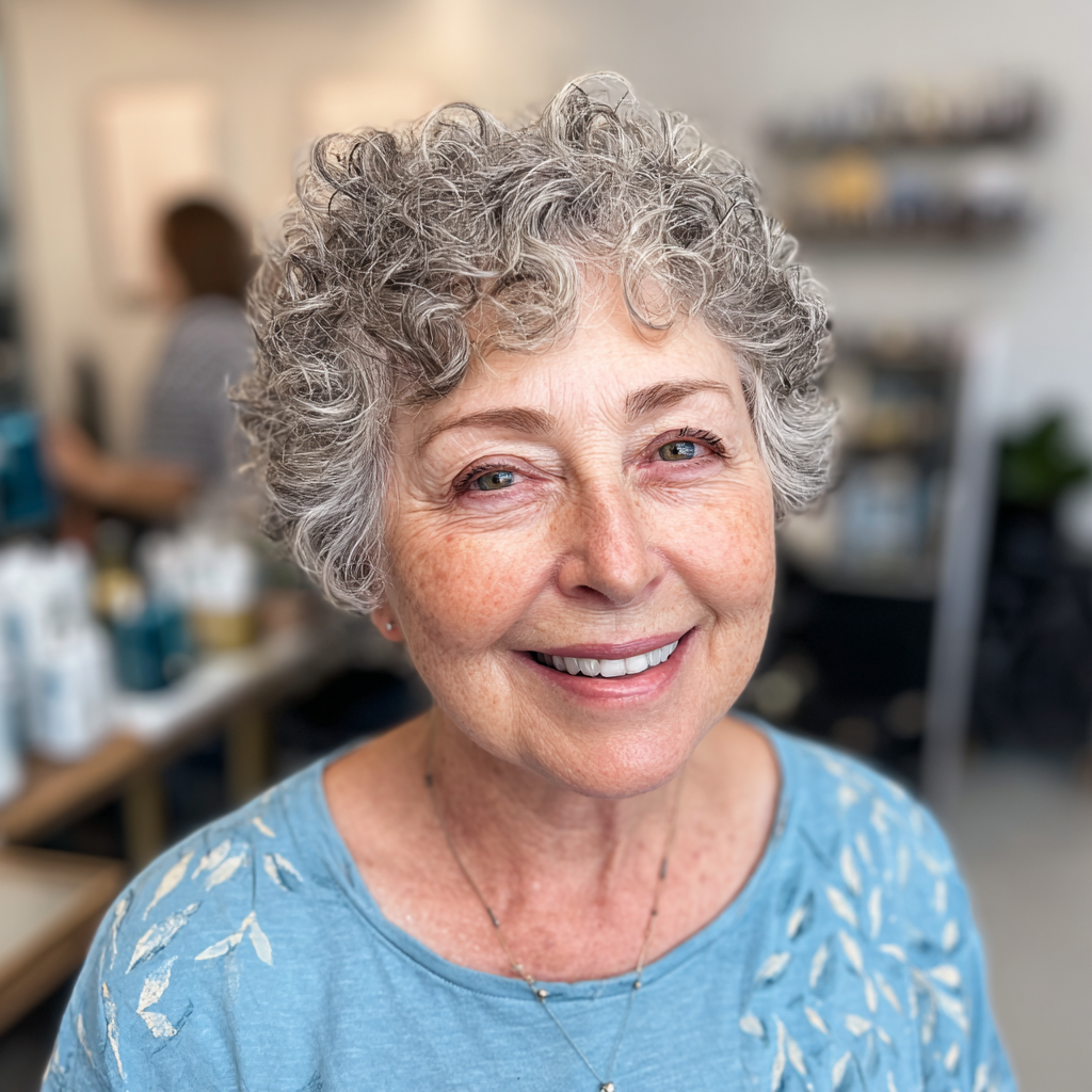 Chic Curly Short Cut for Thinning Hair