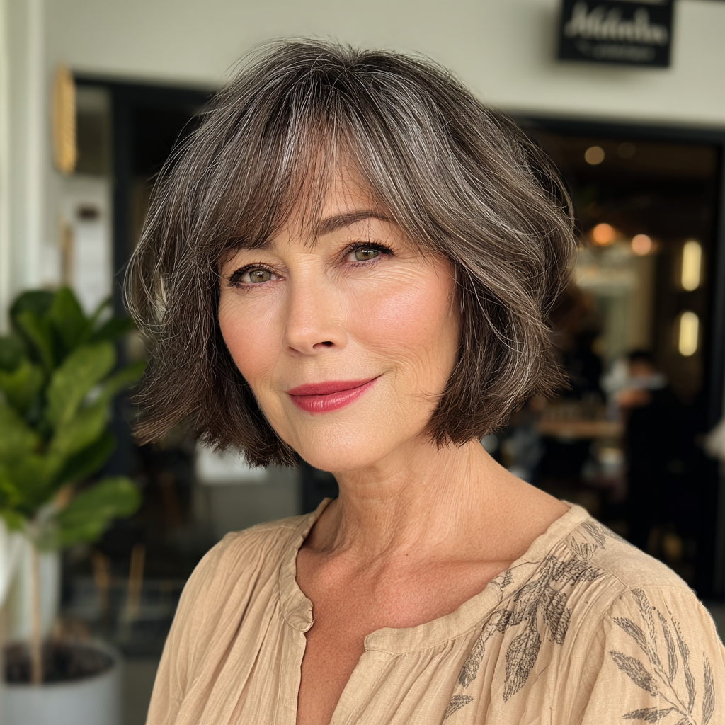Chic Layered Bob with Subtle Front Layers