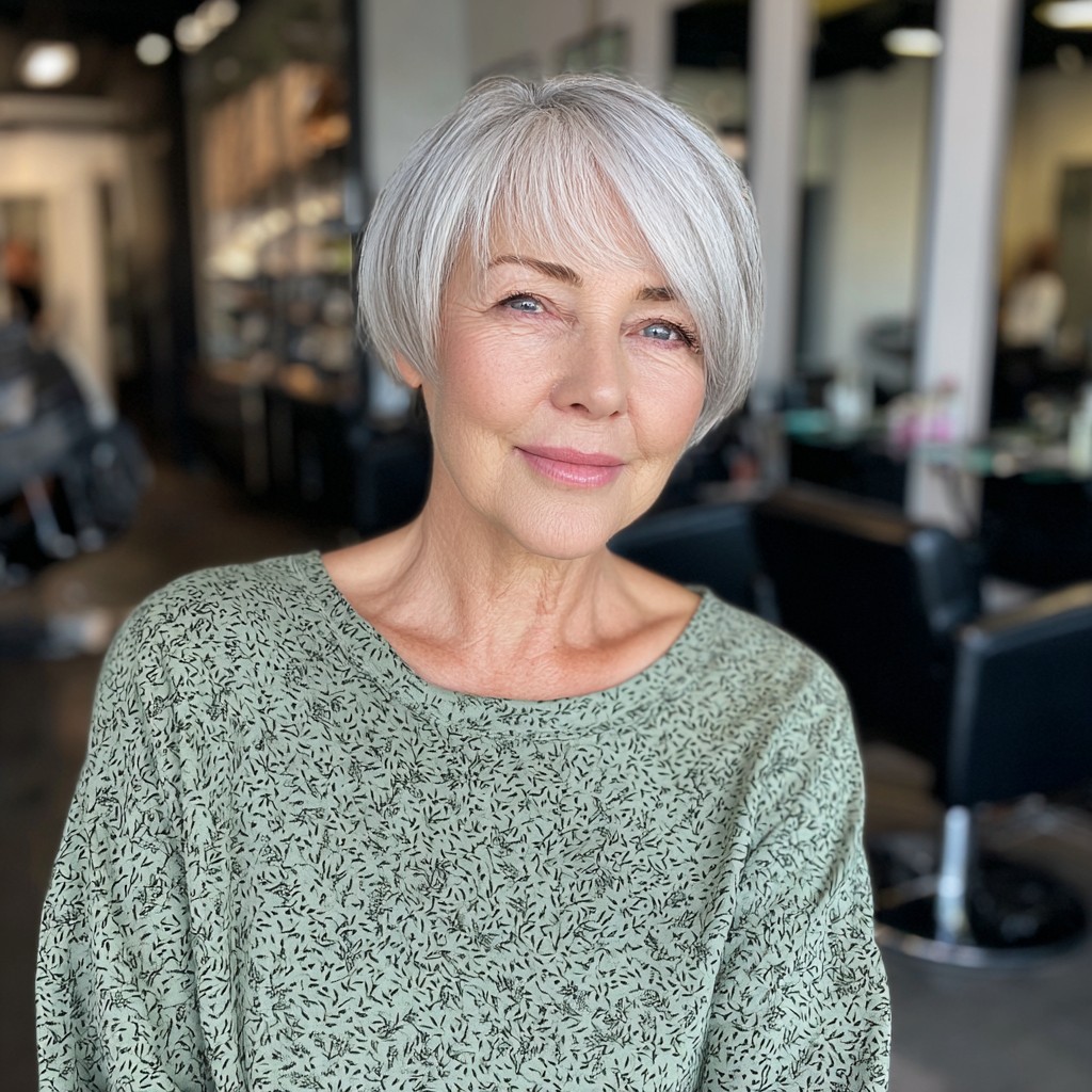 Chic Textured Blunt Bob with Soft Layers
