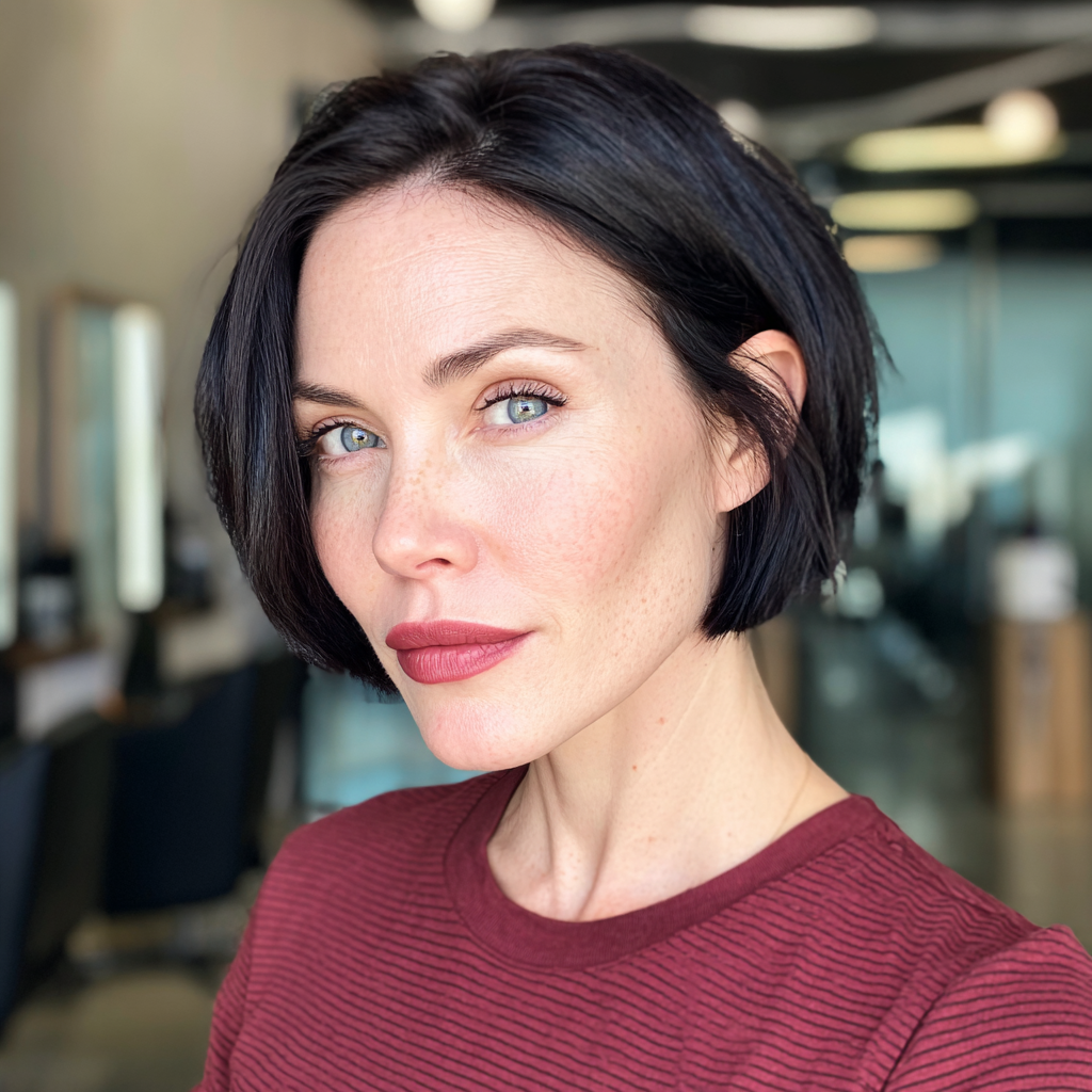 Chic Textured Bob with Subtle Layers