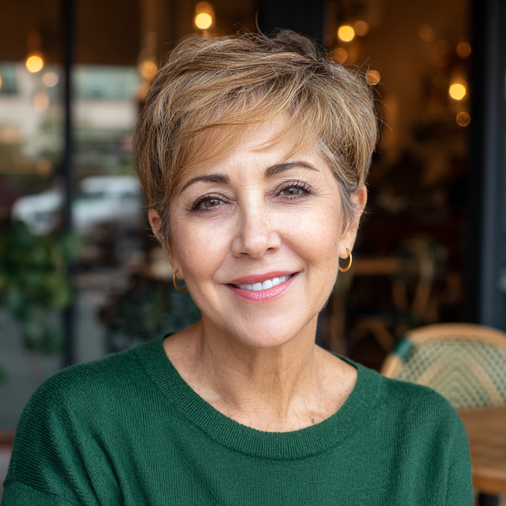 Chic Textured Side-Swept Pixie Cut