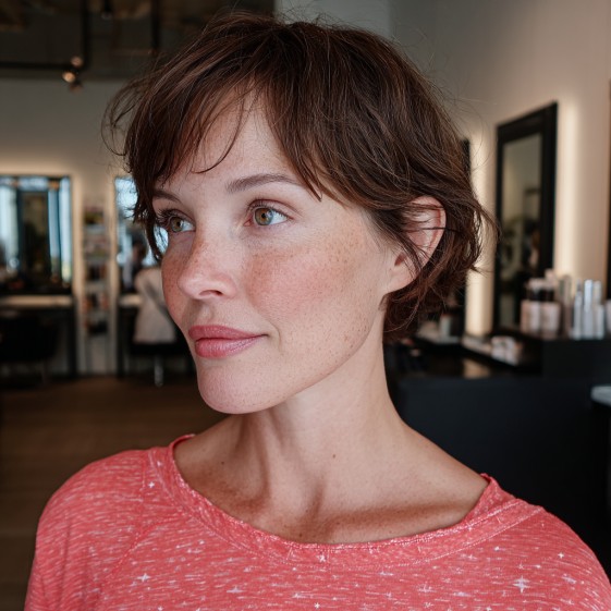 Effortless Textured Short Cut with Soft Layers