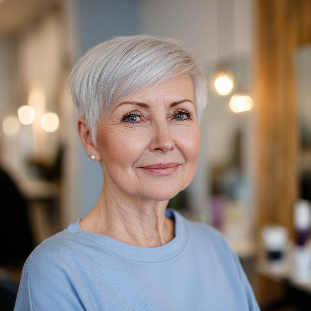Elegant Side-Swept Pixie with Soft Layers