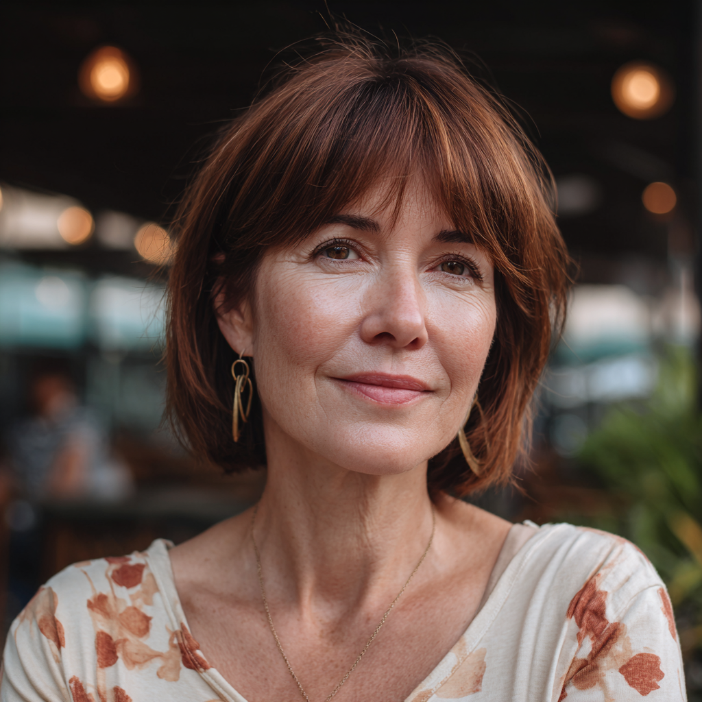 Elegant Wispy Box Bob with Subtle Textured Layers
