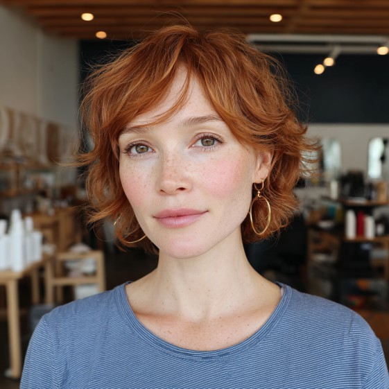 Playful Textured Short Cut with Subtle Layers
