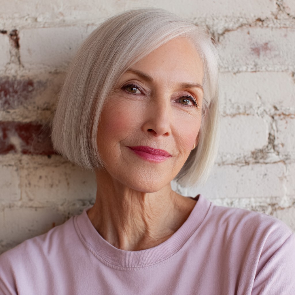 Softly Layered Blunt Bob with Subtle Volume