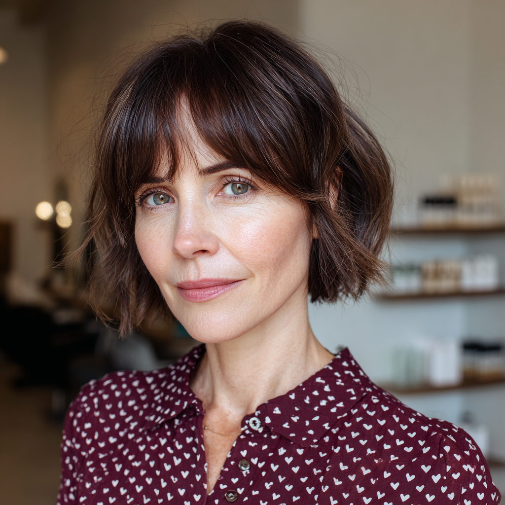 Textured Bob with Soft Face-Framing Layers