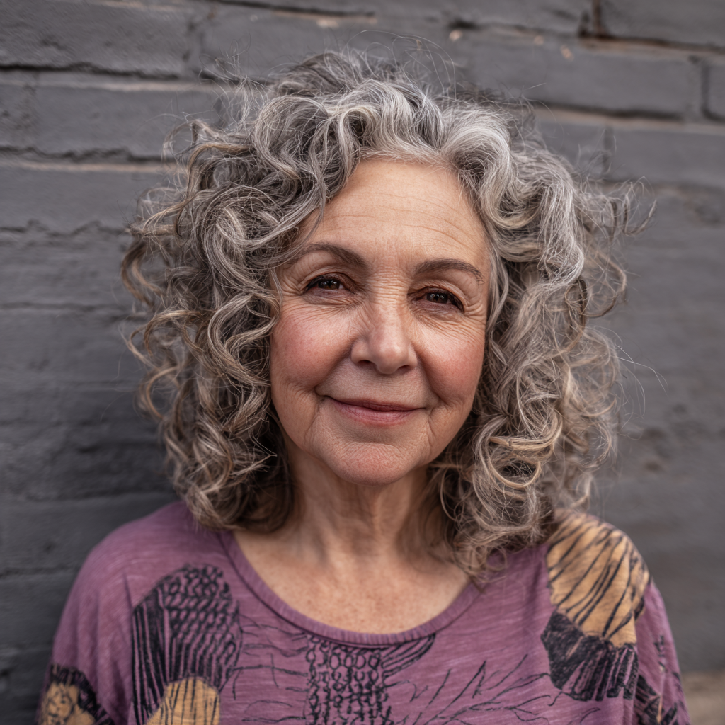 Chic Curly Clavi-Cut with Soft Volume