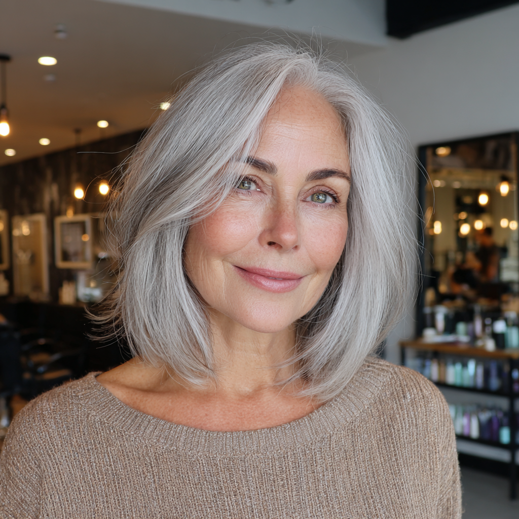 Chic Shoulder-Length Clavi-Cut with Soft Face-Framing Layers