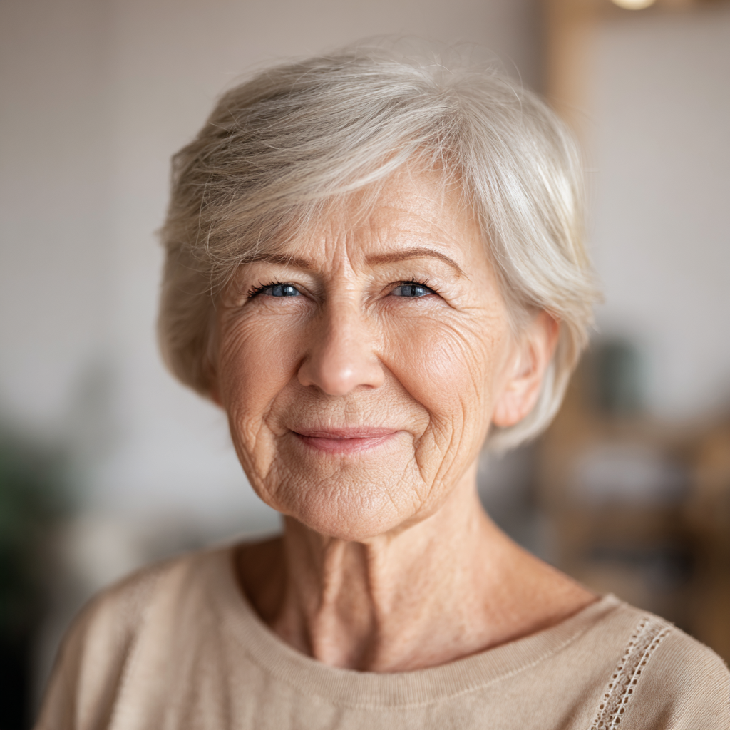 Chic Softly Textured Silver Bob