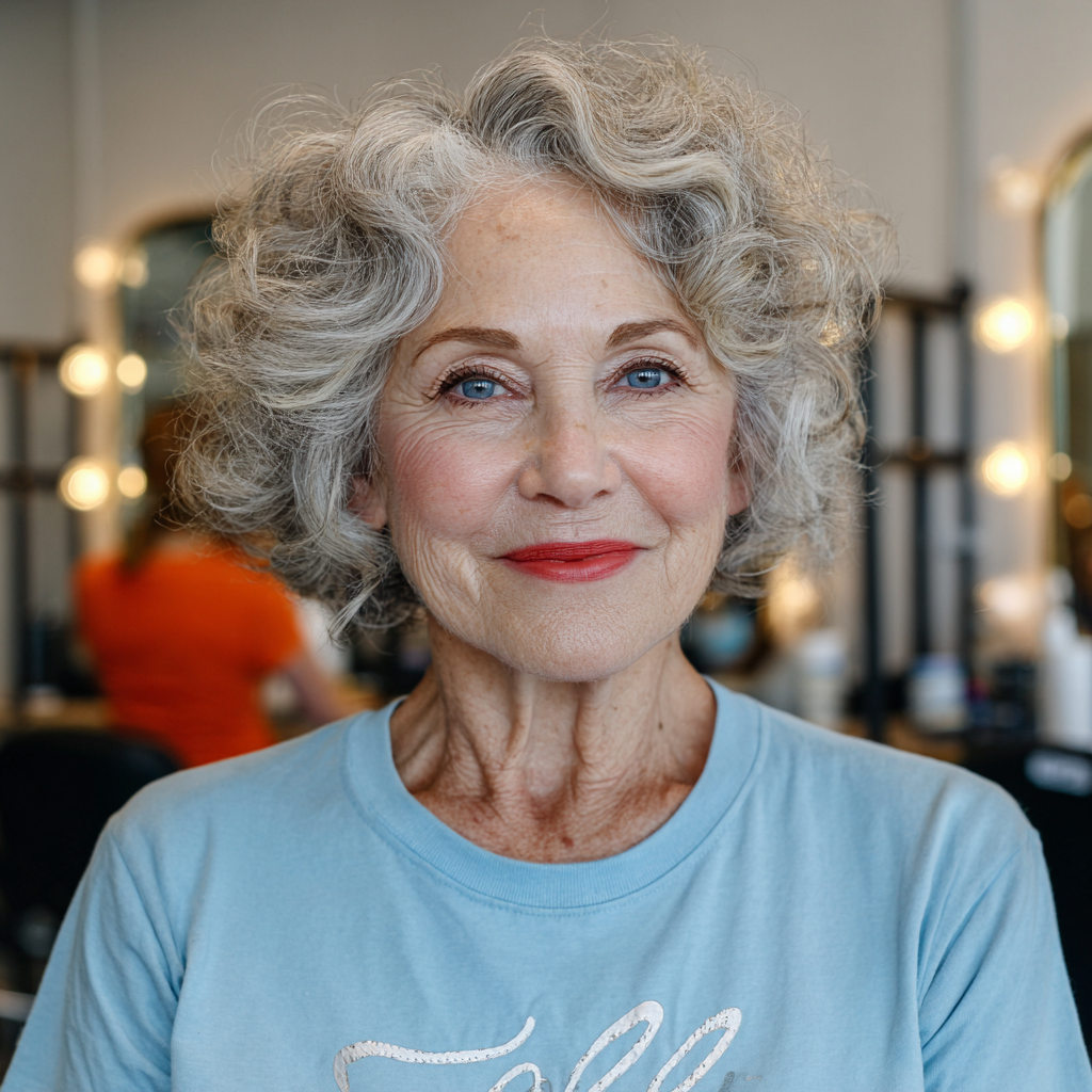 Soft Curly Bob with Defined Volume