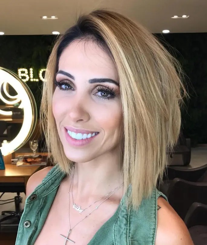 Chic Blunt Choppy Bob with Subtle Layering