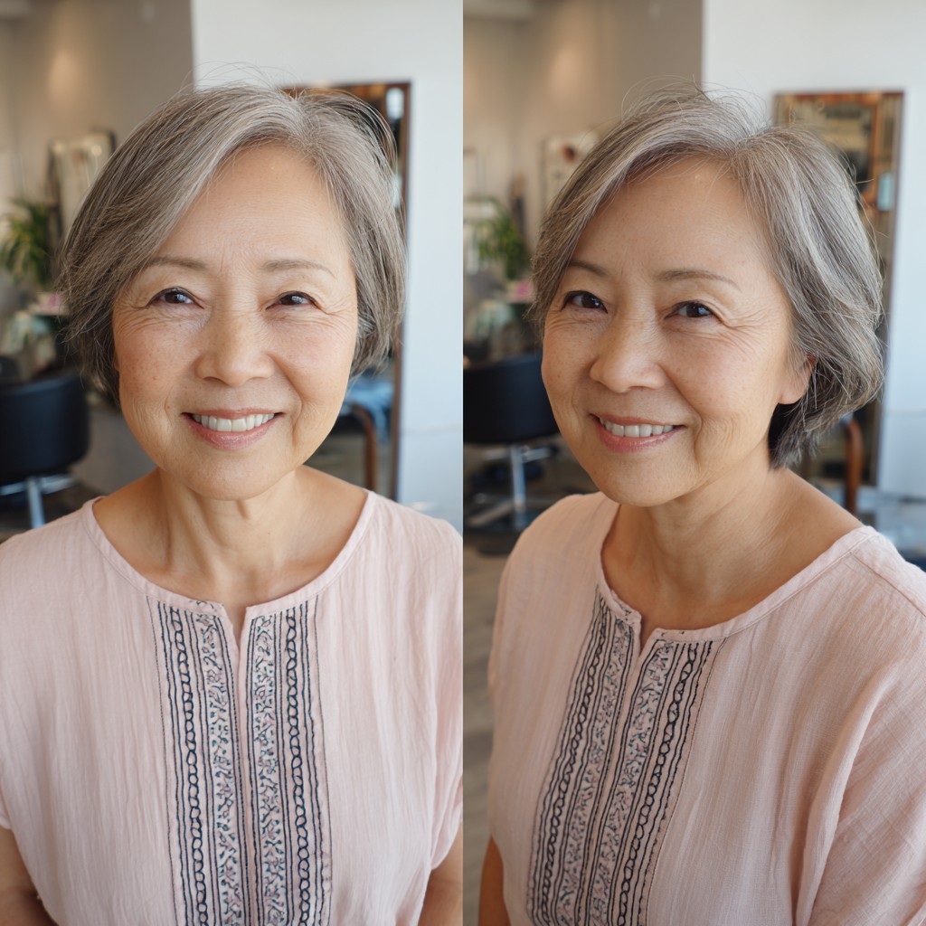 Chic Softly Textured Short Bob with Gentle Movement