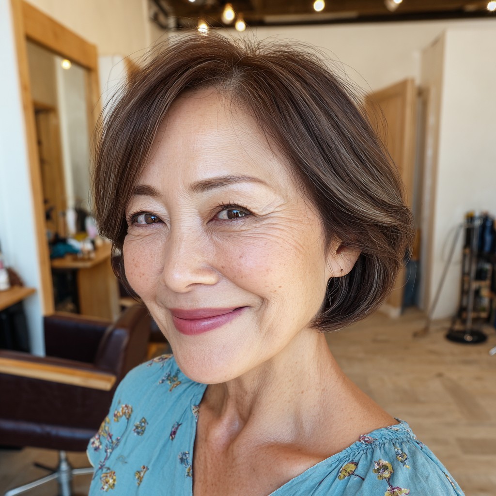Chic Textured Bob with Subtle Waves