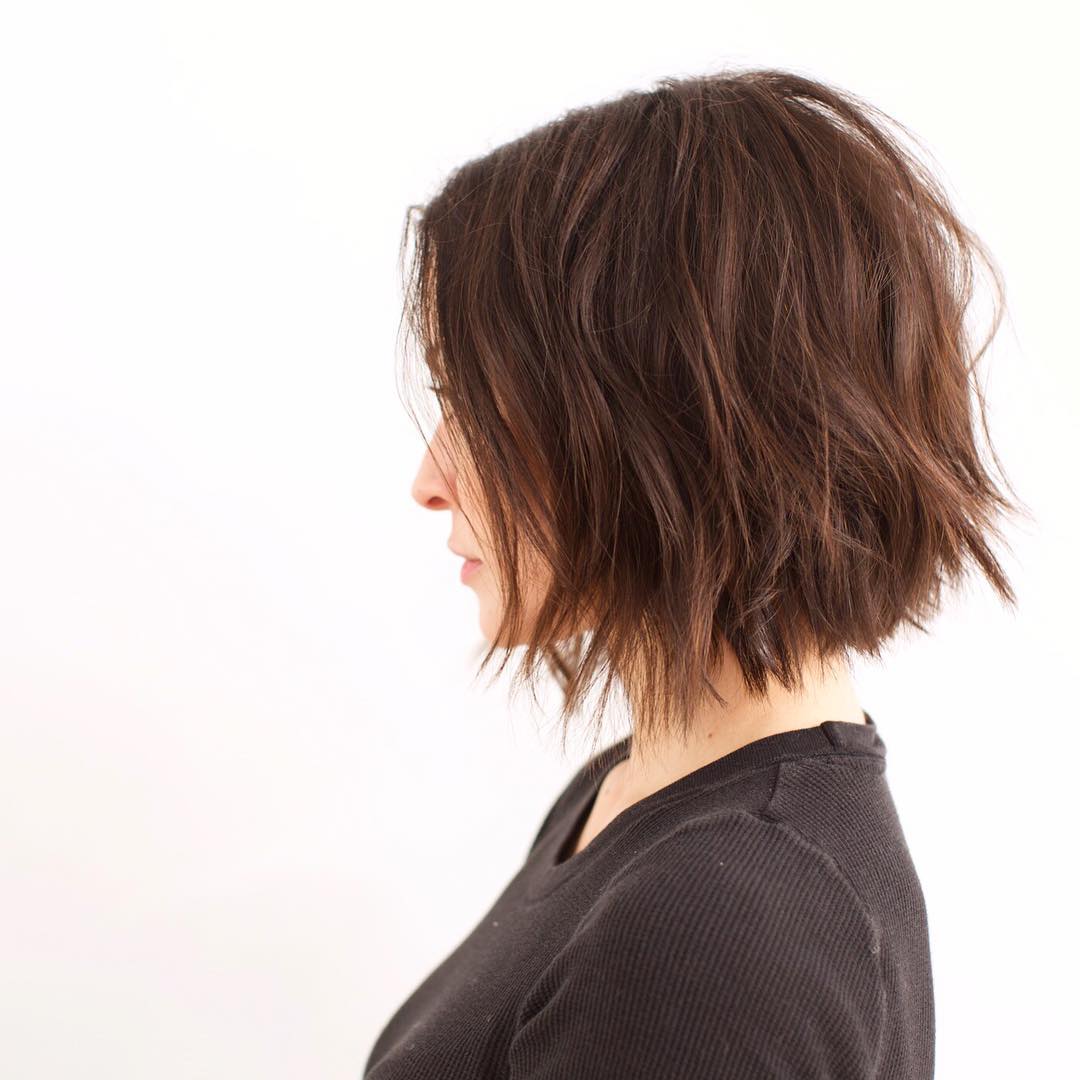 Choppy Textured Bob with Subtle Volume