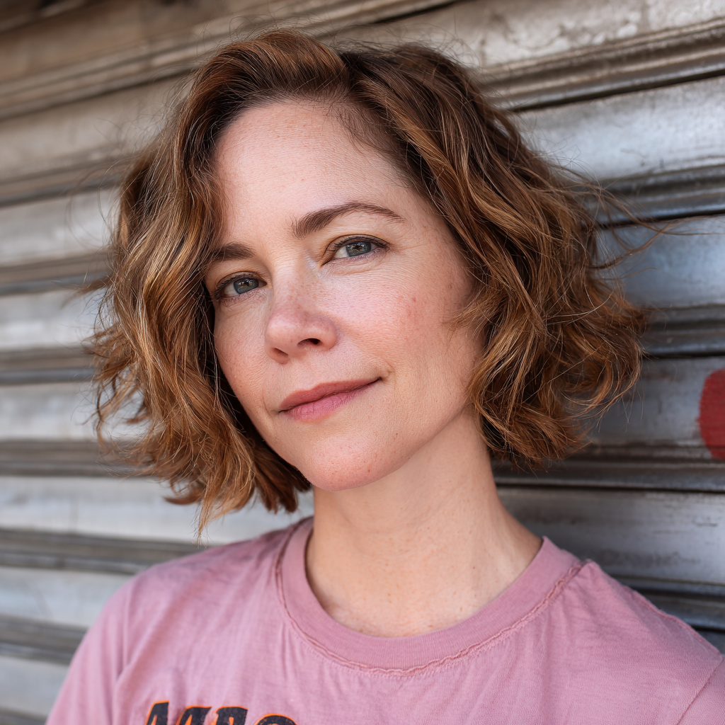 Effortless Curly Bob with Soft Definition