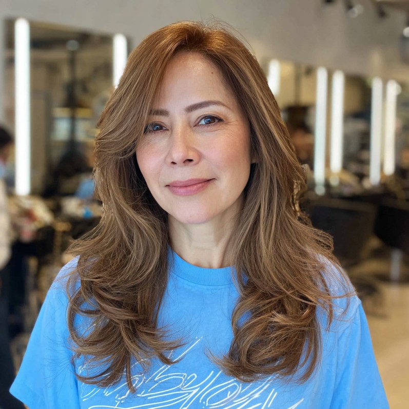 Elegant Long Layered Cut with Subtle Face-Framing Layers