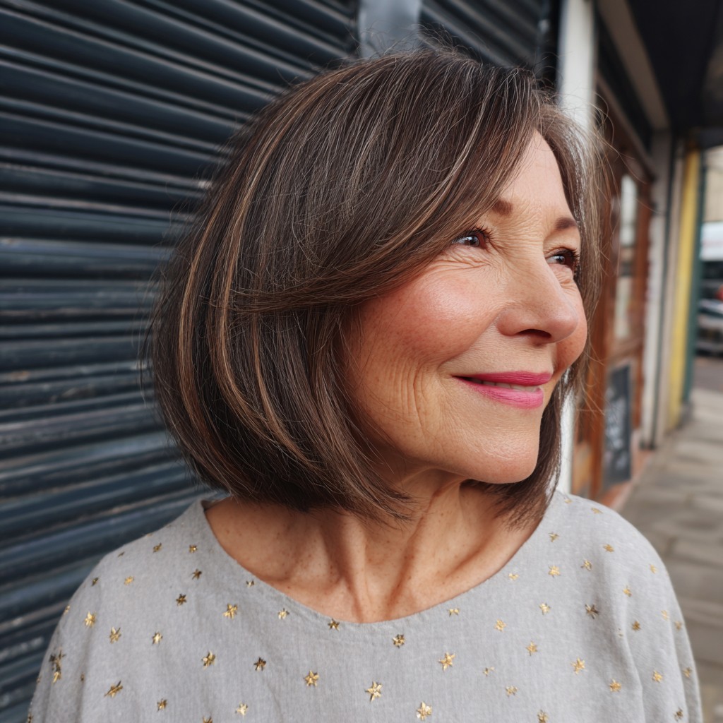 Sleek and Modern Collarbone-Length Bob with Subtle Highlights