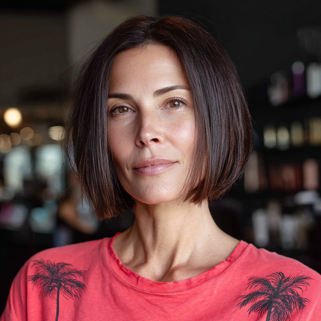 Sleek Jaw-Length Bob with Subtle Textured Ends
