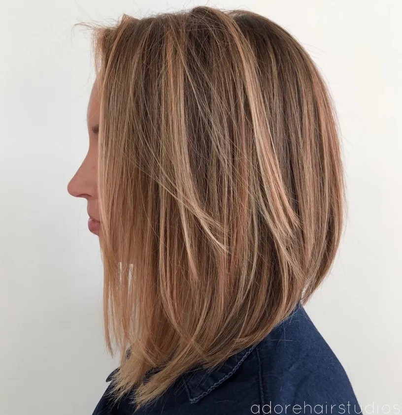 Soft Layered Blonde Bob with Subtle Highlights