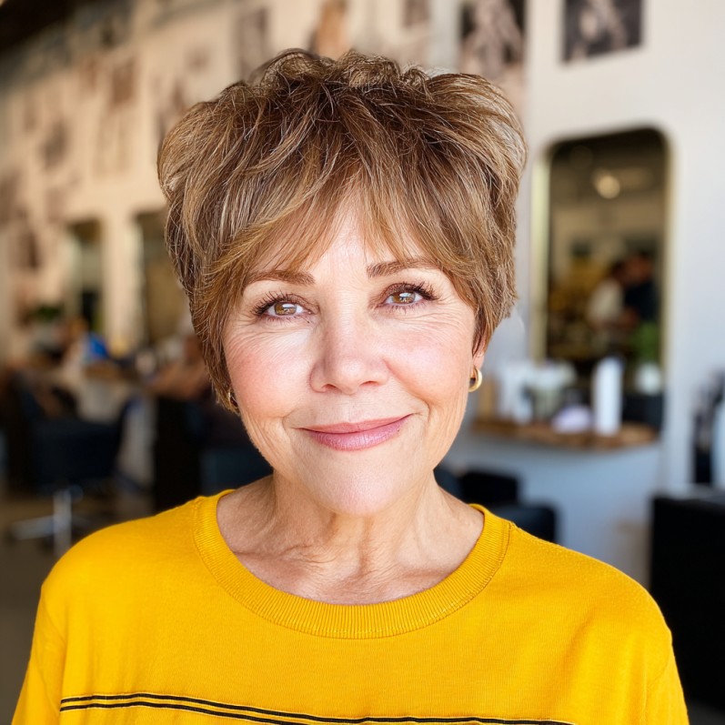 Textured Micro Pixie with Playful Layers