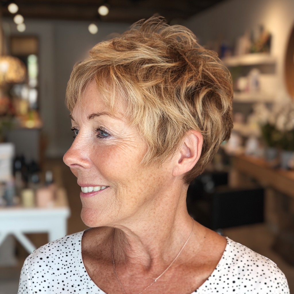 Textured Short Crop with Lively Layers