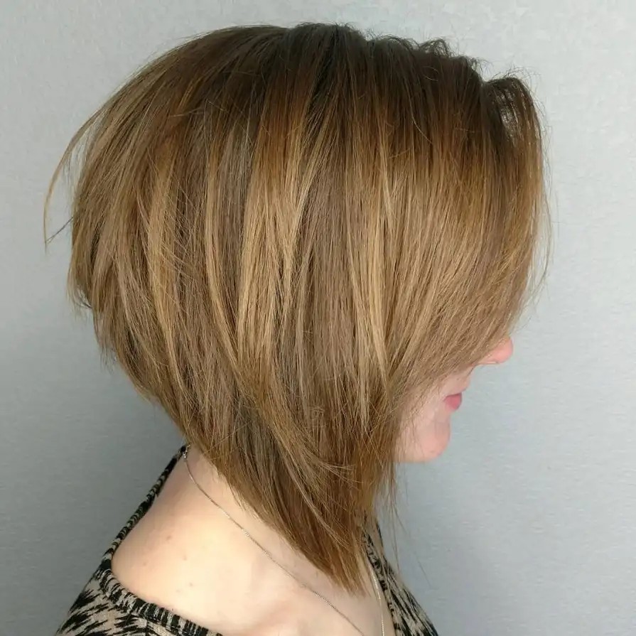 Textured Stacked Bob with Subtle Layers