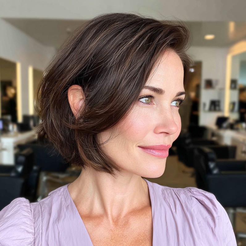 Modern Textured Bob with Subtle Layers