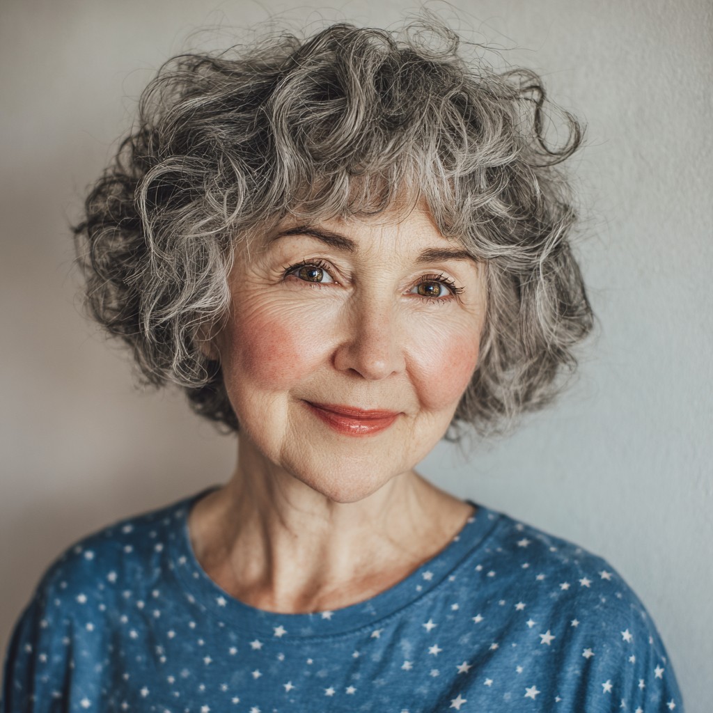 Charming Soft Curly Shag with Gentle Volume