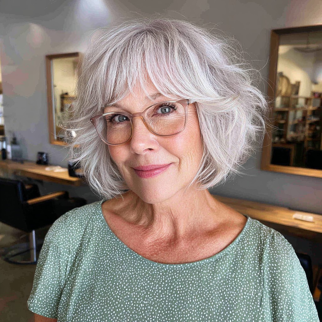 Charming Soft Shag with Wispy Bangs