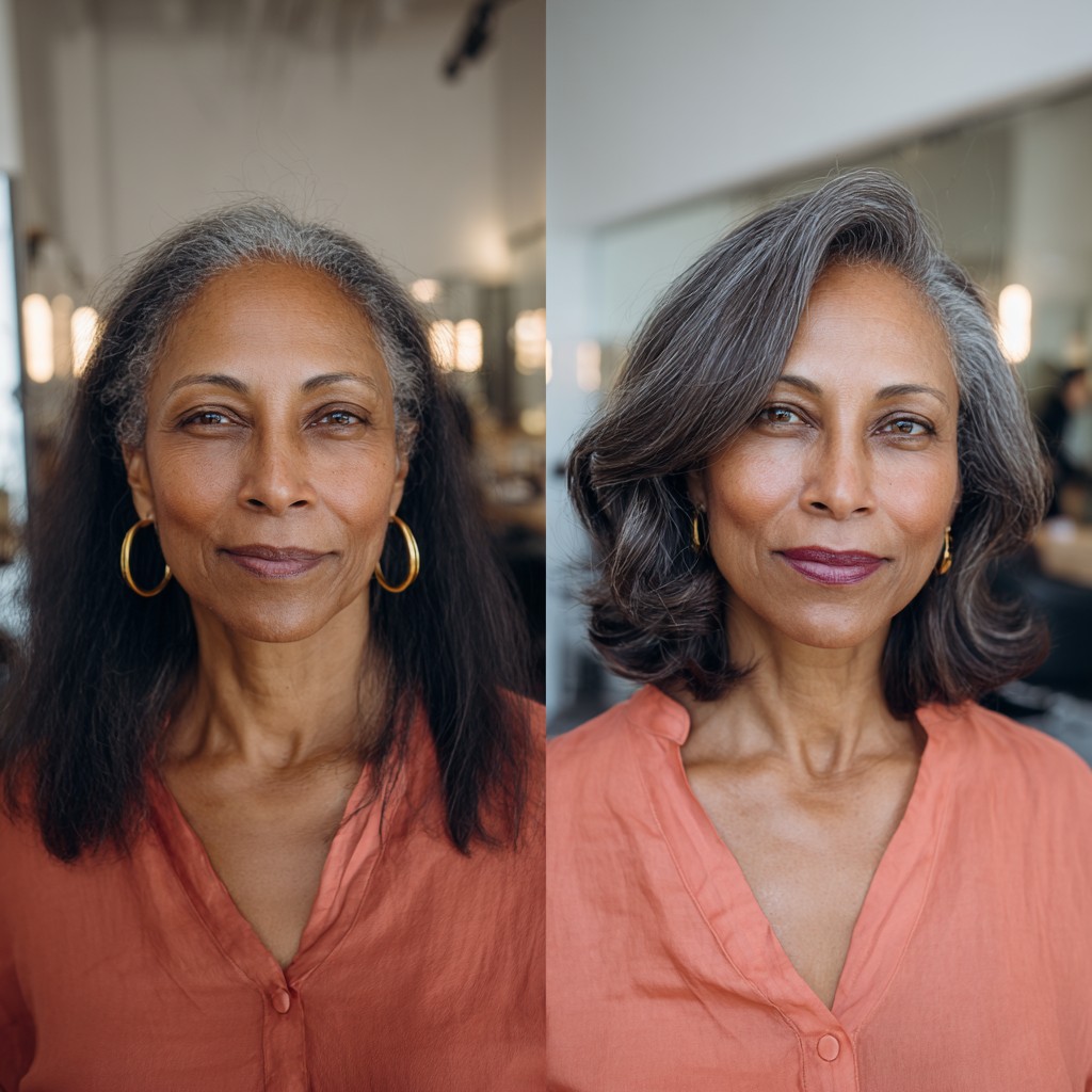 chic layered bob with soft waves