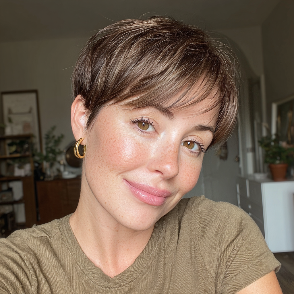 Chic Short Pixie Cut with Subtle Texture