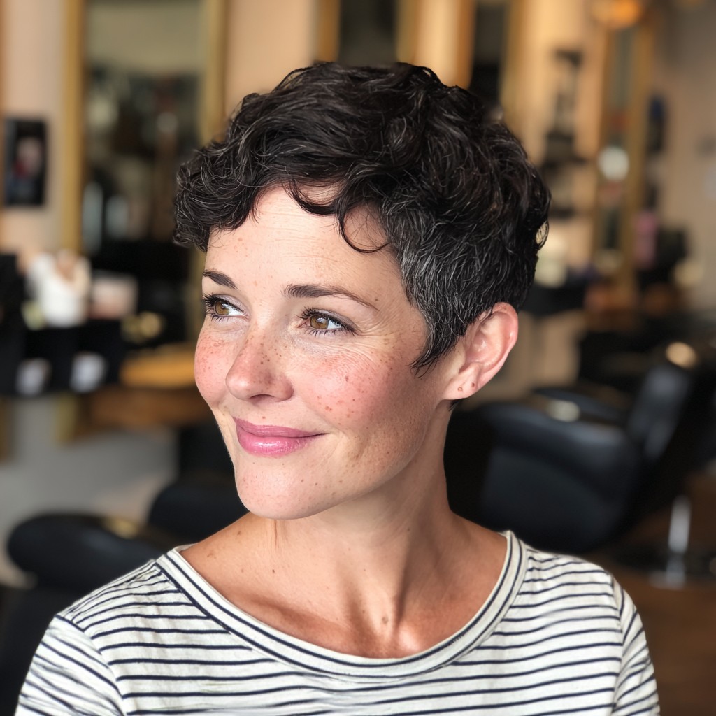 Chic Short Wavy Pixie with Textured Layers