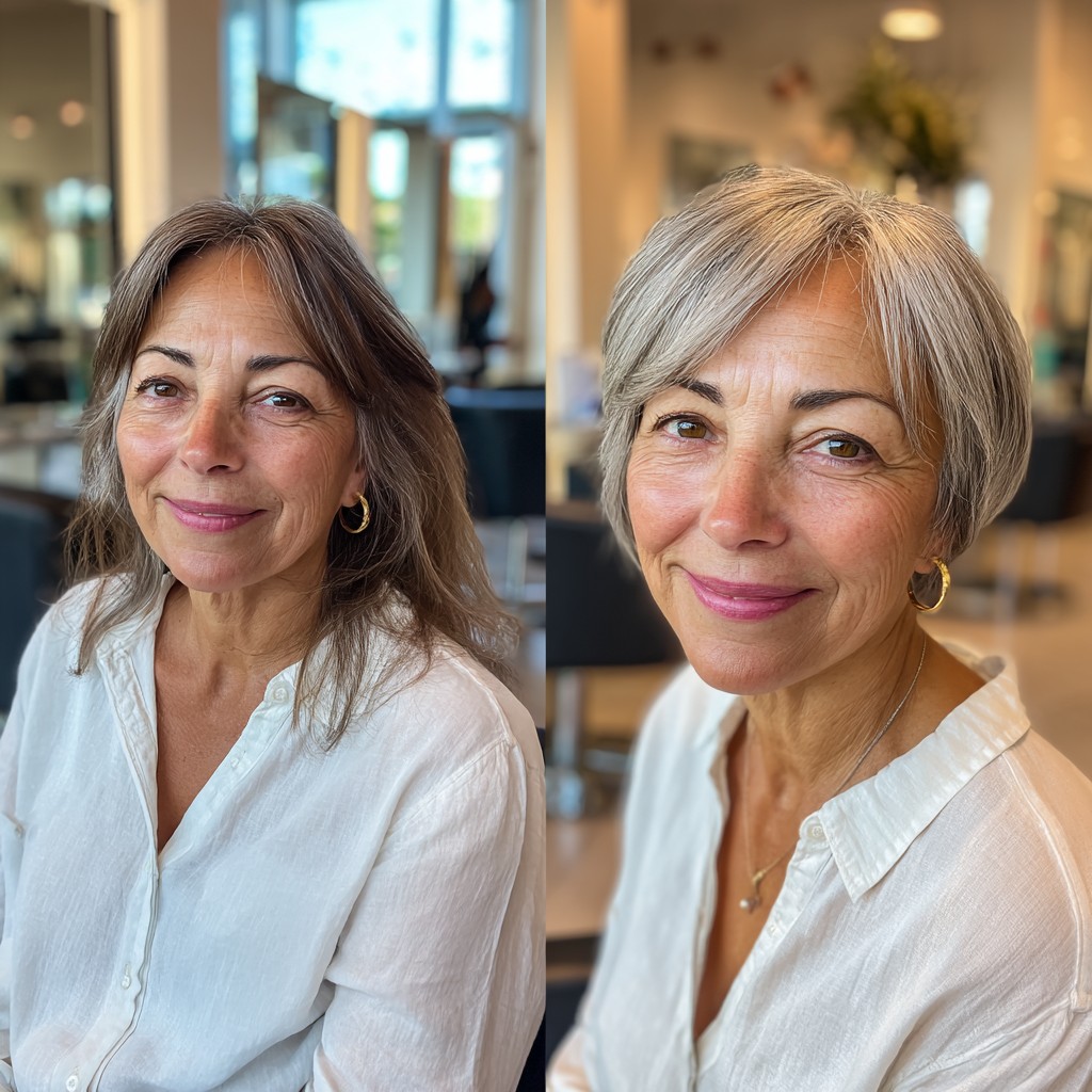 Chic Softly Stacked Bob with Subtle Highlights