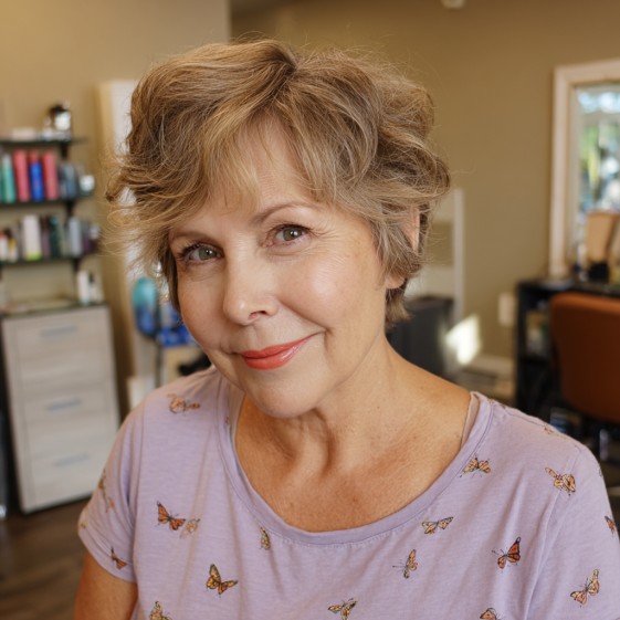 Chic Softly Textured Short Cut with Loose Waves