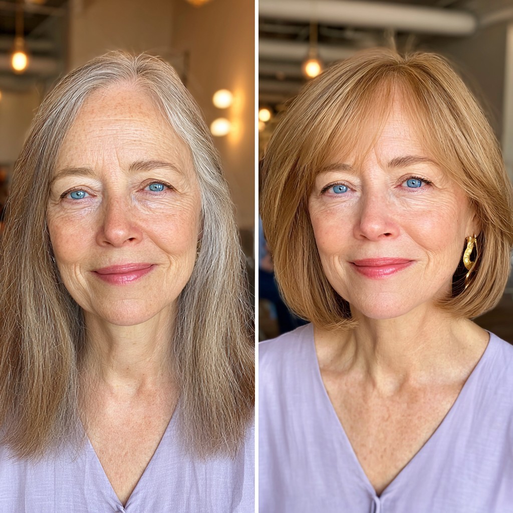 Chic Textured Bob with Soft Face Framing