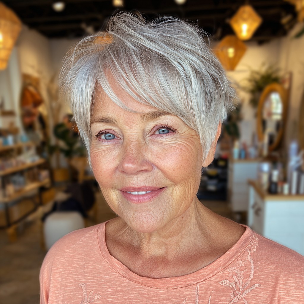 Chic Textured Pixie with Effortless Volume