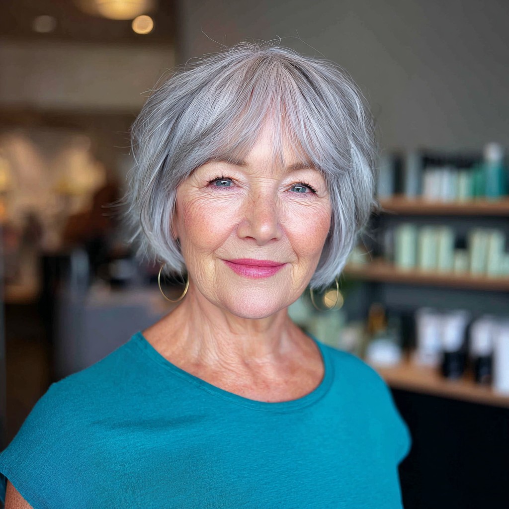 Chic Textured Short Bob with Subtle Layers
