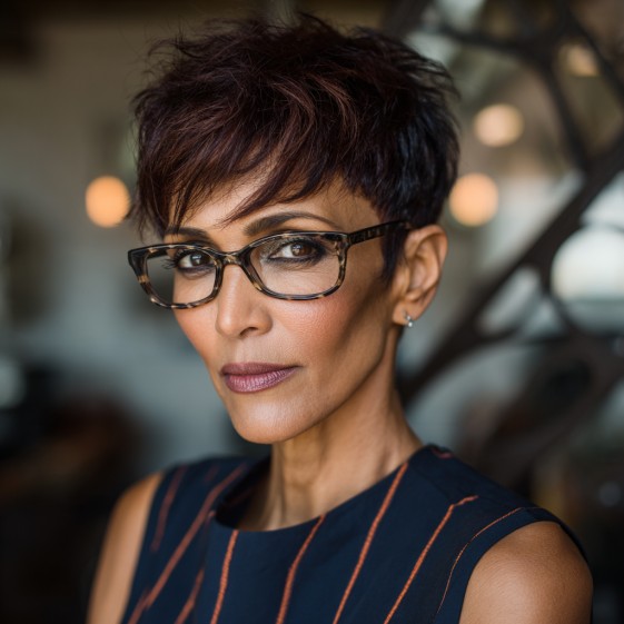 Chic Textured Short Cut with Subtle Volume