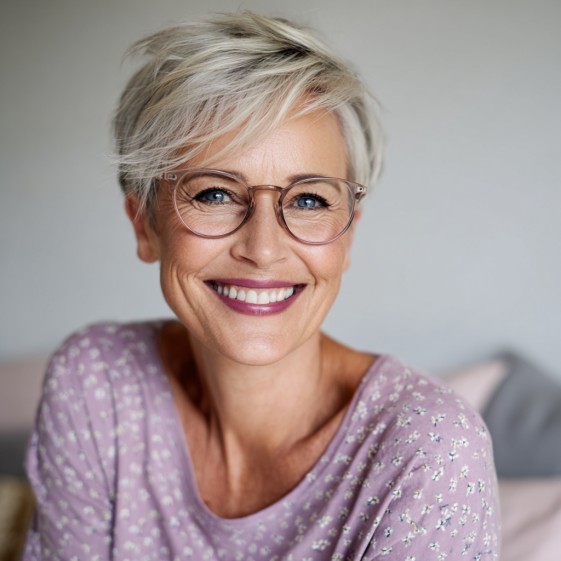 Choppy Platinum Pixie with Effortless Volume