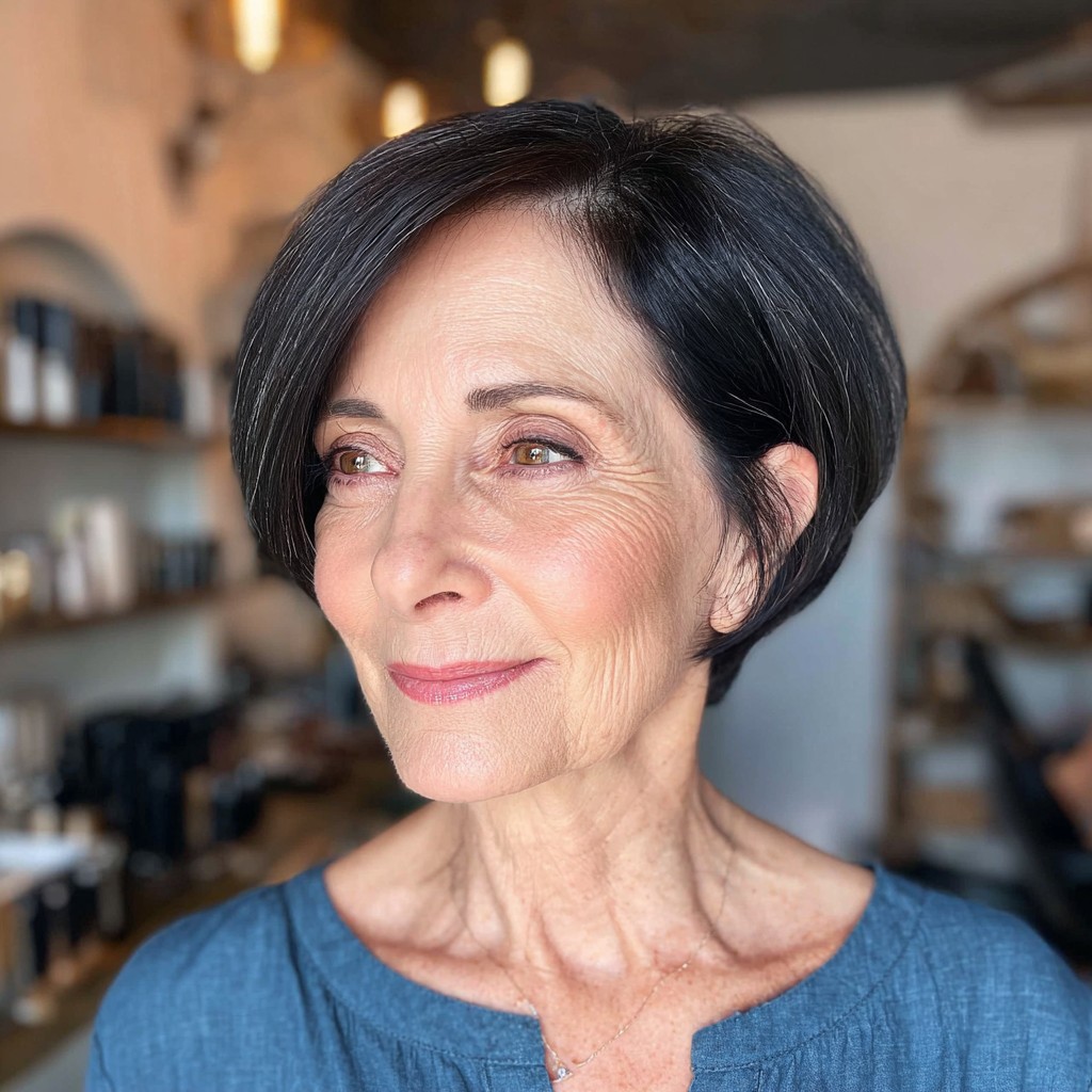 Classic Sleek Pixie Bob with Subtle Side Volume