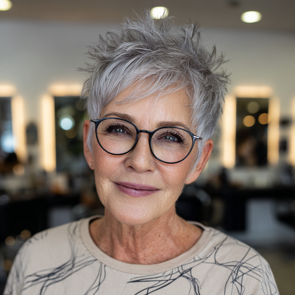 Edgy Textured Pixie with Voluminous Layers