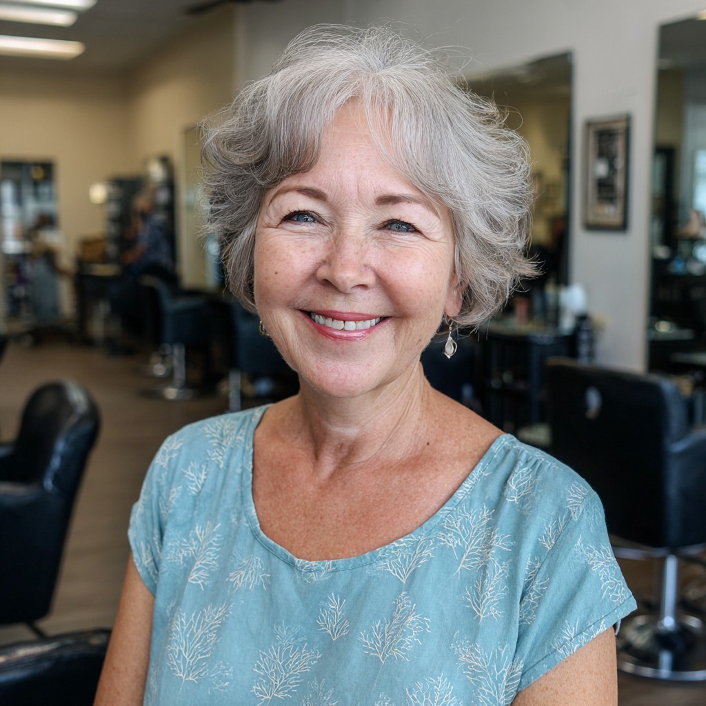 Effortless Curled Bob with Soft Texture