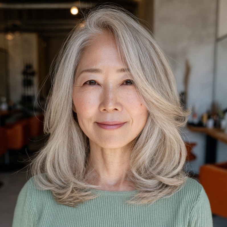 Effortlessly Chic Light Blonde Layers with Soft Movement